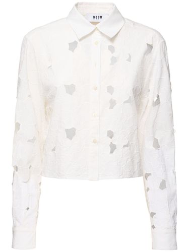 Cotton Shirt - MSGM - Modalova