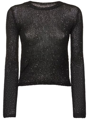 Fitted Viscose Crewneck Top - BALENCIAGA - Modalova