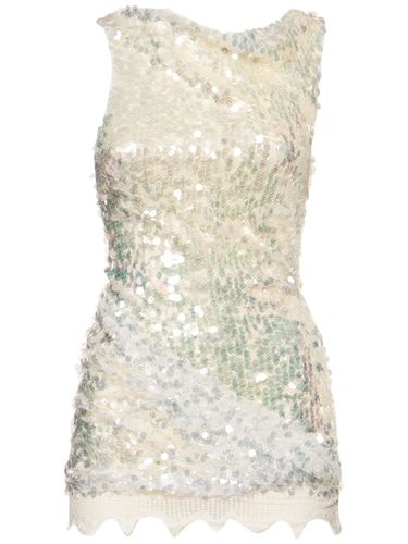 Vestito Mini Opaline Con Paillettes - CHRISTOPHER ESBER - Modalova