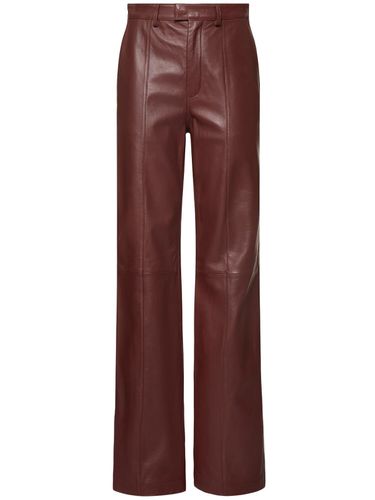 Leather Flared Pants - GIUSEPPE DI MORABITO - Modalova