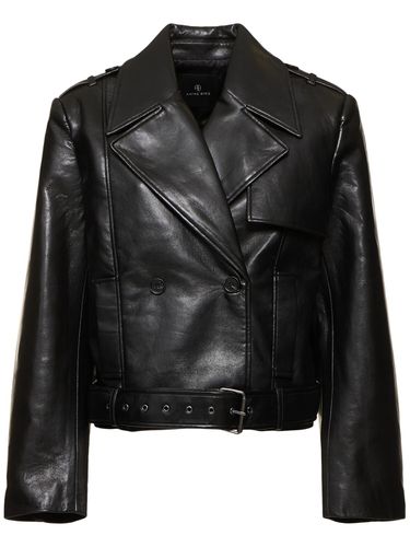 Chaqueta Biker De Piel - ANINE BING - Modalova