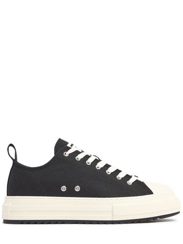 Cotton Canvas Low Sneakers - DSQUARED2 - Modalova