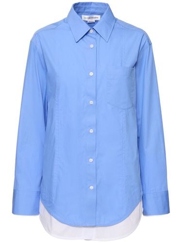 Double-layer Cotton Poplin Shirt - VICTORIA BECKHAM - Modalova