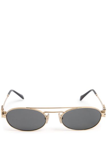 Round Metal Sunglasses - MIU MIU - Modalova