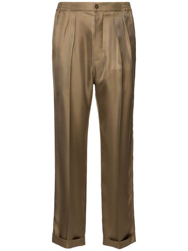 Pantalones Lounge De Sarga De Seda - TOM FORD - Modalova