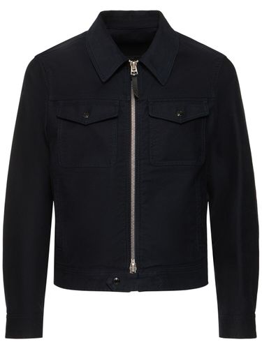 Chaqueta De Algodón Satén - TOM FORD - Modalova