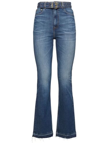 Jeans Rectos De Denim Stretch - GANNI - Modalova