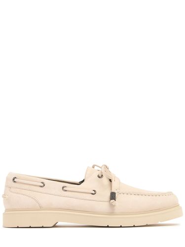 Mm Suede Boat Shoes - BRUNELLO CUCINELLI - Modalova