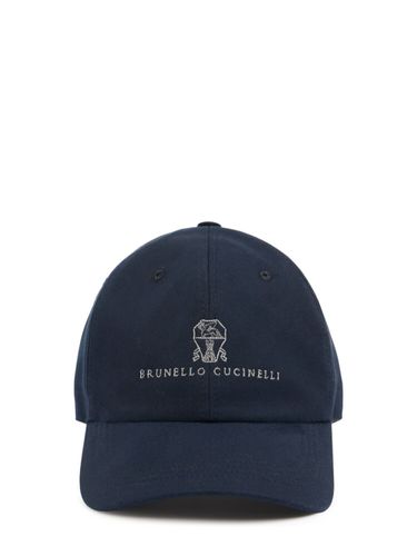 Gorra De Algodón Con Logo - BRUNELLO CUCINELLI - Modalova