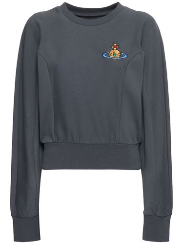 Chyntia Cotton Crop Sweatshirt - VIVIENNE WESTWOOD - Modalova