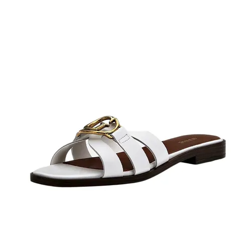 Claquette Guess Symo Femme Blanc - Guess - Modalova