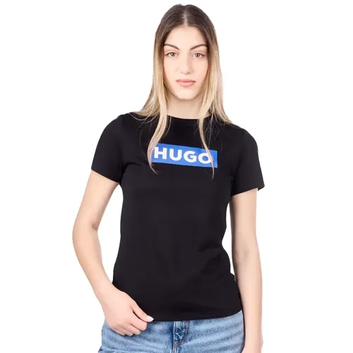 T shirt Hugo Signature Femme Noir - Hugo - Modalova