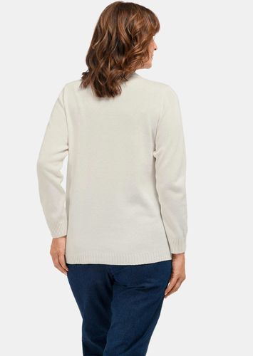 Pullover mit streckendem Zopfmuster - cremeweiß - Gr. 20 von - Goldner Fashion - Modalova