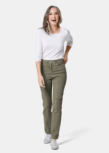 Bequeme High-Stretch-Jeanshose - khaki - Gr. 195 von - Goldner Fashion - Modalova