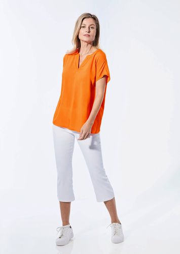 Bluse mit Tunika Ausschnitt - orange - Gr. 19 von - Goldner Fashion - Modalova