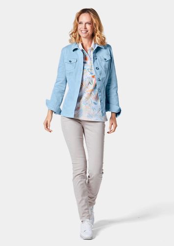 Zeitlose Jeansjacke mit tollen Details - hellblau - Gr. 19 von - Goldner Fashion - Modalova