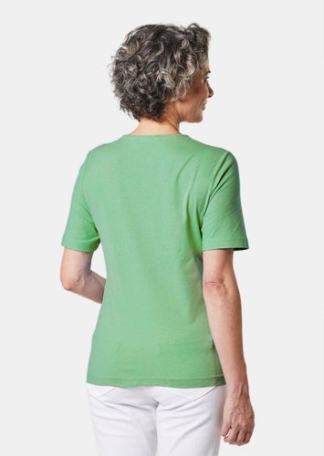 Basic T-Shirt aus reiner Baumwolle - mint - Gr. 52 von - Goldner Fashion - Modalova