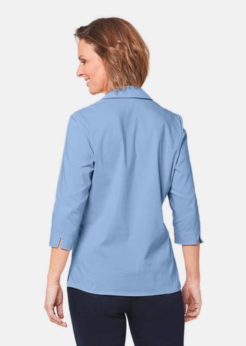 Stretchbequeme Bluse mit Baumwolle - hellblau - Gr. 48 von - Goldner Fashion - Modalova