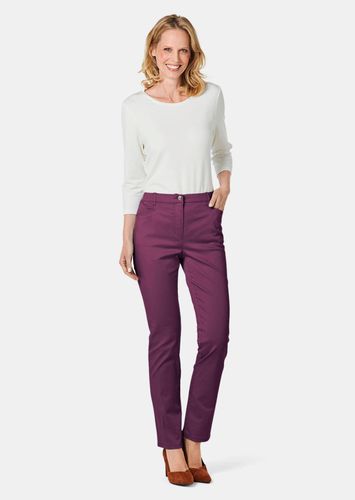 Leichte Baumwoll-Hose ANNA - aubergine - Gr. 23 von - Goldner Fashion - Modalova