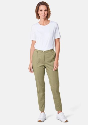 Sportive Hose Carla aus trageangenehmen Satin - khaki - Gr. 195 von - Goldner Fashion - Modalova