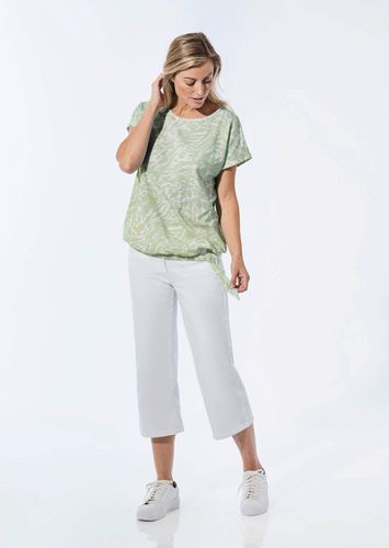 Shirt mit U-Boot-Ausschnitt - lindgrün / gemustert - Gr. 19 von - Goldner Fashion - Modalova