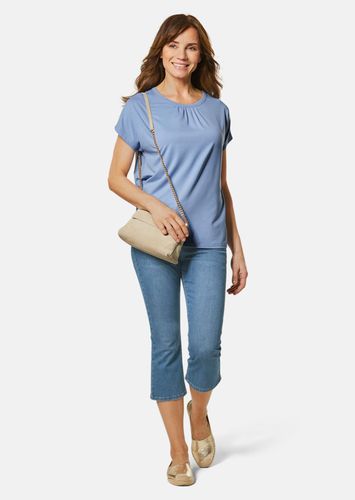 Bequemes Rundhalsshirt aus glänzender Qualität - hellblau - Gr. 19 von - Goldner Fashion - Modalova