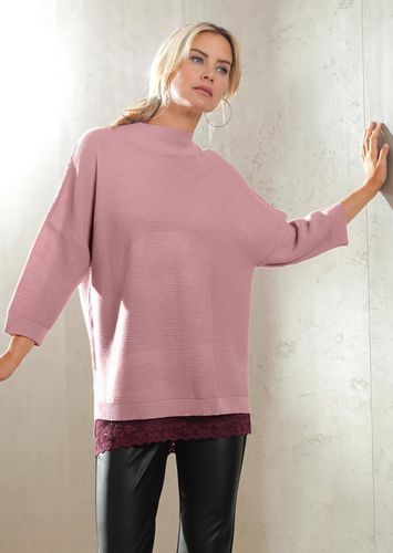 Trageangenehmer Pullover mit überschnittenen Ärmeln - rosé - Gr. 22/23 von - Goldner Fashion - Modalova