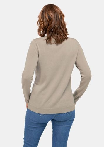 Temperaturausgleichender Pullover aus Merinowolle - stein / melange - Gr. 24 von - Goldner Fashion - Modalova