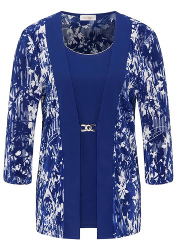 Edles Plissee-Shirt in Setoptik - royalblau - Gr. 19 von - Goldner Fashion - Modalova