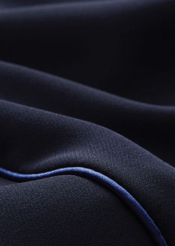 Fließende Hose Anna mit kontrastfarbenen Streifen - marine / royalblau - Gr. 19 von - Goldner Fashion - Modalova