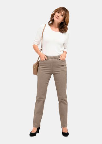 Klassische Jeansschlupfhose LOUISA - beige - Gr. 19 von - Goldner Fashion - Modalova