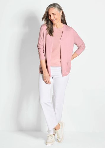 Kaschmir-Longstrickjacke - rosé - Gr. 19 von - Goldner Fashion - Modalova