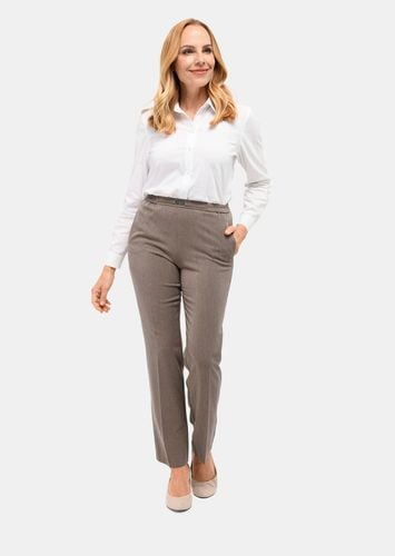 Edle Professlan-Schlupfhose MARTHA - taupe / melange - Gr. 195 von - Goldner Fashion - Modalova