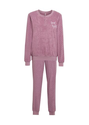 Weicher & bequemer Frotte-Pyjama mit Bündchen - beere / gemustert - Gr. 24/25 von - Goldner Fashion - Modalova