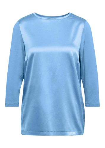 Blusenshirt mit schimmerndem Seideneinsatz - hellblau - Gr. 24 von - Goldner Fashion - Modalova