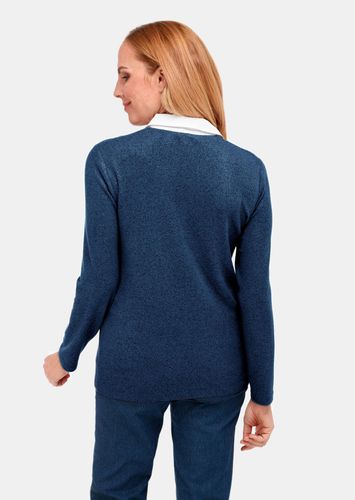 Thermopoloshirt mit flauschiger Innenseite und Baumwollkragen - marine / melange - Gr. 19 von - Goldner Fashion - Modalova