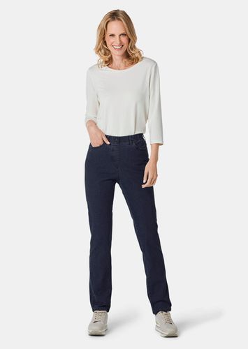 Edel geschmückte Jeansschlupfhose MARTHA - marine - Gr. 195 von - Goldner Fashion - Modalova