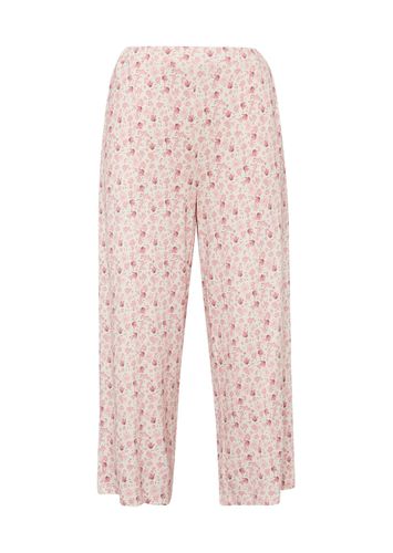 Bequeme Culotte in verkürzter Länge - stein / rosé / gemustert - Gr. 19 von - Goldner Fashion - Modalova