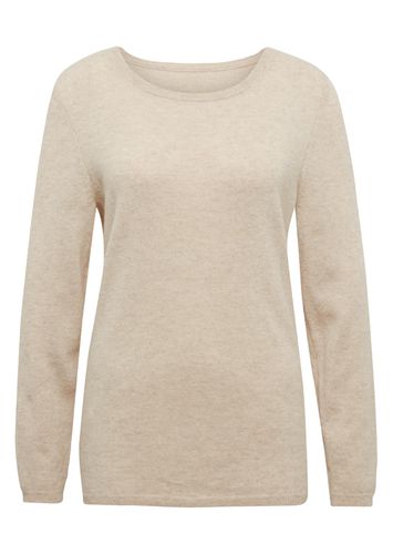 Kaschmirpullover mit U-Boot Ausschnitt - beige - Gr. 19 von - Goldner Fashion - Modalova