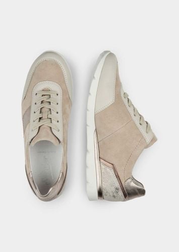 Sneaker mit herausnehmbarem Fußbett - taupe / metallic - Gr. 36 von - Goldner Fashion - Modalova