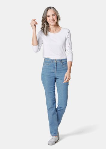 Bequeme High-Stretch-Jeanshose - hellblau - Gr. 195 von - Goldner Fashion - Modalova