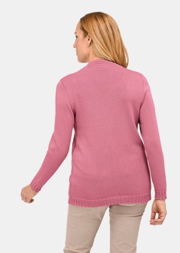 Pullover in Twinsetoptik mit Ajour-Einsatz - altrosé - Gr. 21 von - Goldner Fashion - Modalova