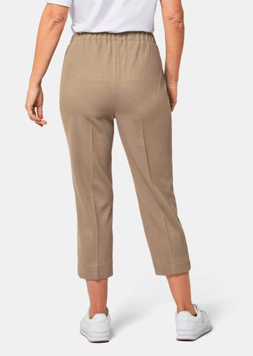 Trageangenehme 7/8-Rippenhose - beige - Gr. 195 von - Goldner Fashion - Modalova