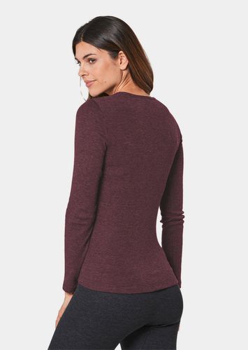 Thermo Damen-Unterwäsche Langarmshirt - bordeaux / melange - Gr. 36 von - Goldner Fashion - Modalova