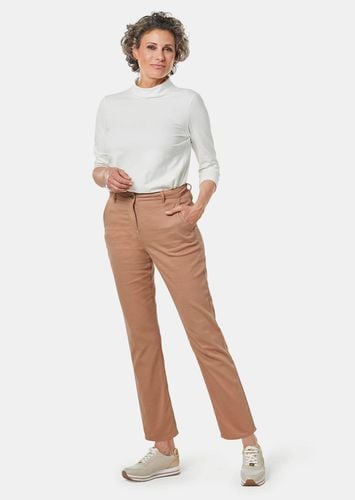 Sportive Baumwollhose in Stretchqualität - camel - Gr. 19 von - Goldner Fashion - Modalova