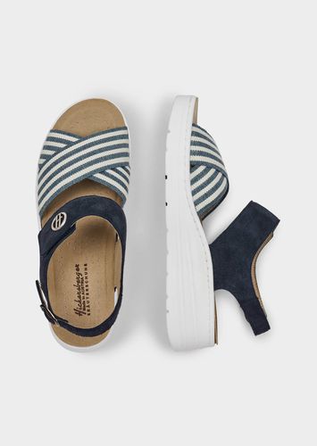 Sandale mit weichen Stretchbändern - marine - Gr. 36 von - Goldner Fashion - Modalova