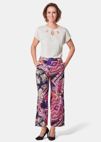 Stretchbequeme Druck-Culotte LOUISA - / gemustert - Gr. 19 von - Goldner Fashion - Modalova