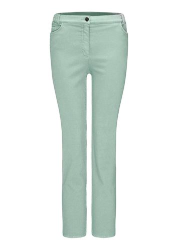 Hose Carla in jeanstypischer Form und trendstarker Farbe - salbei - Gr. 52 von - Goldner Fashion - Modalova