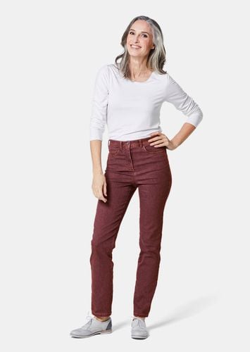 Bequeme High-Stretch-Jeanshose - rostrot - Gr. 195 von - Goldner Fashion - Modalova