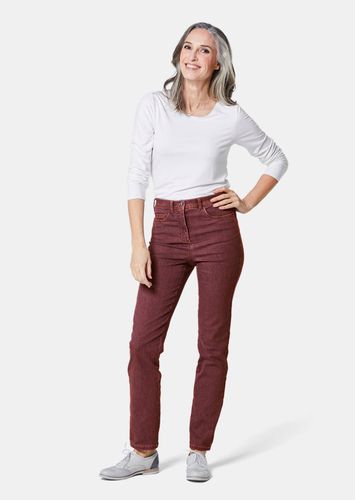 Bequeme High-Stretch-Jeanshose - rostrot - Gr. 205 von - Goldner Fashion - Modalova